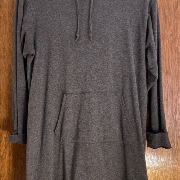 Torrid Plus Size 1X Charcoal Knit Sweatshirt Dress - Picture 3 of 8